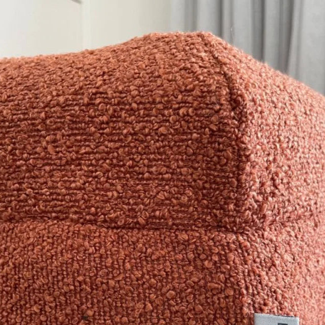 (Cover Only) Terracotta Spare Boucle Cover - Hardwearing Washable Terracotta Fabric Dog Bed Cover