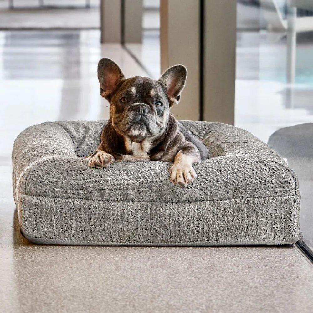 Grey Vet-Approved Orthopaedic Memory Foam Dog Bed - 3-Year No-Sag Guarantee + Lifetime Support Guarantee