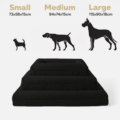 Black Veterinarian Approved Memory Foam Dog Bed - Arthritis & Hip Support + Ideal For All Dog Breeds