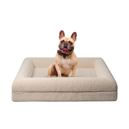 Ivory Orthopaedic Memory Foam Dog Bed — Vet Approved, Joint Support, No-Sag 3-Year Guarantee, Ideal For All Dog Breeds