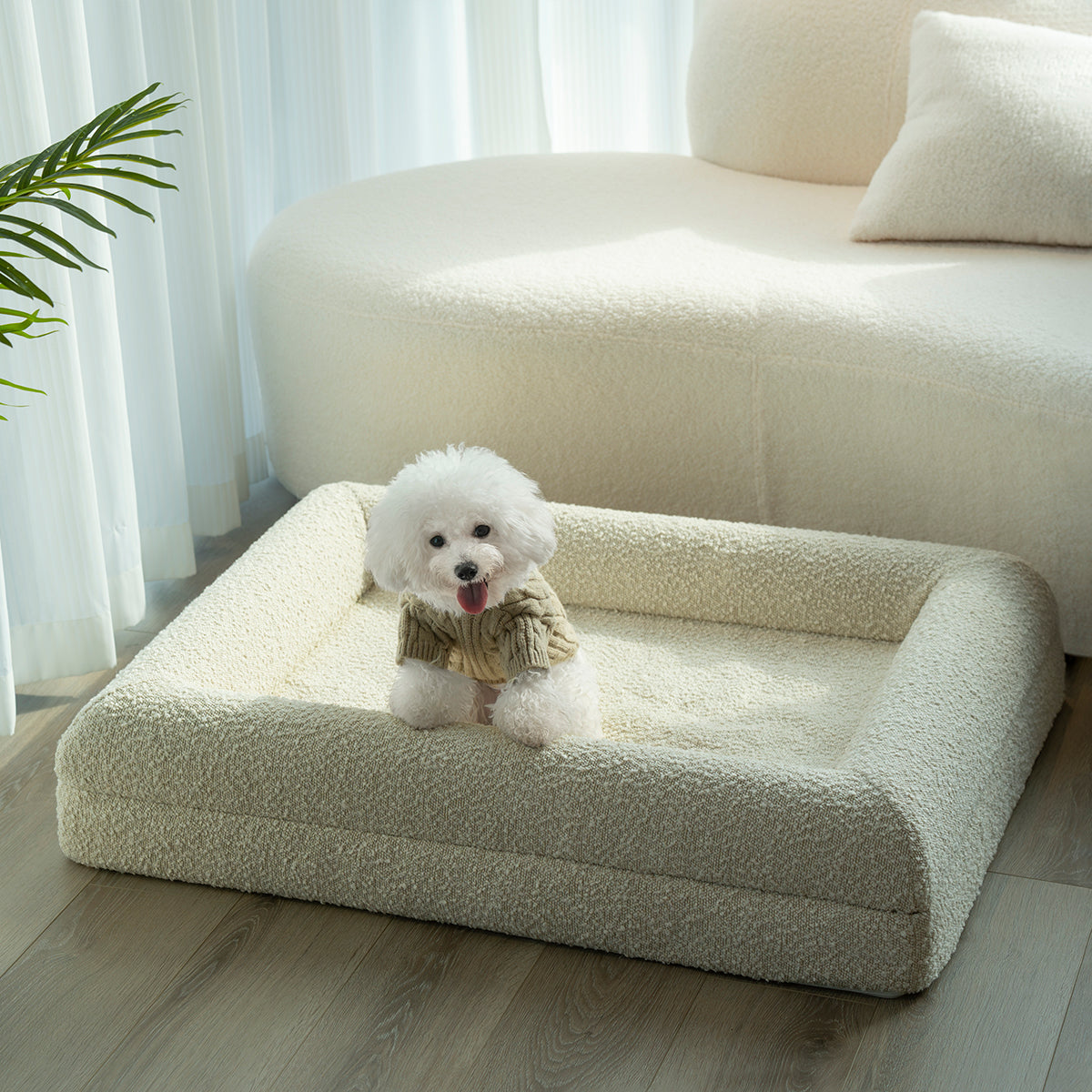 Ivory Orthopaedic Memory Foam Dog Bed — Vet Approved, Joint Support, No-Sag 3-Year Guarantee, Ideal For All Dog Breeds