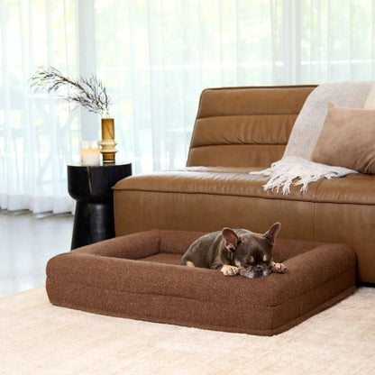 Brown Silent-night Premium Orthopaedic Dog Bed With Reflex Memory Foam & Hardwearing Washable Cover - Ideal For All Dog Breeds
