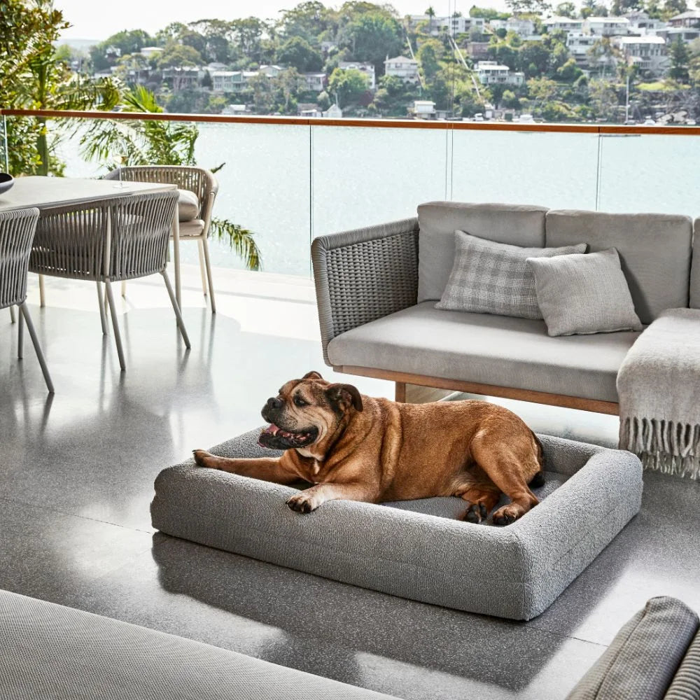 Grey Vet-Approved Orthopaedic Memory Foam Dog Bed - 3-Year No-Sag Guarantee + Lifetime Support Guarantee